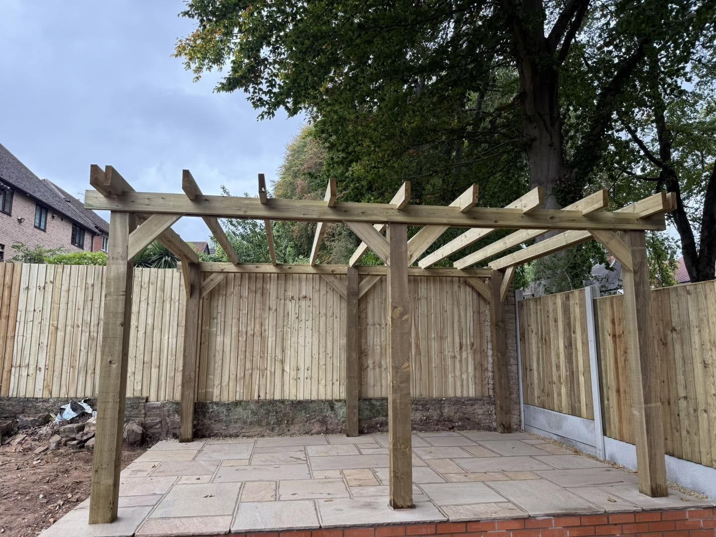 Pergola from the garden, Barnt Green