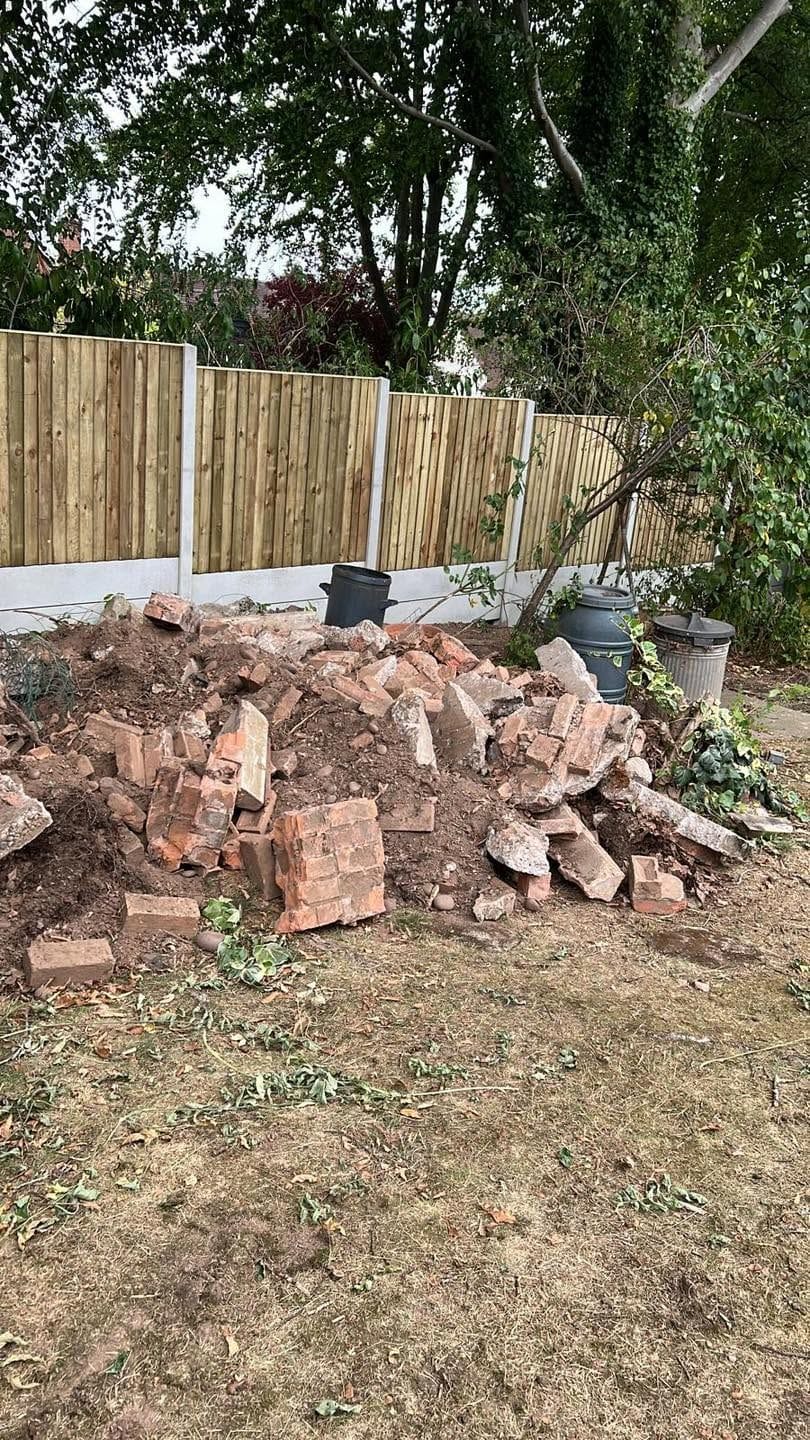 Garden cleared, Barnt Green