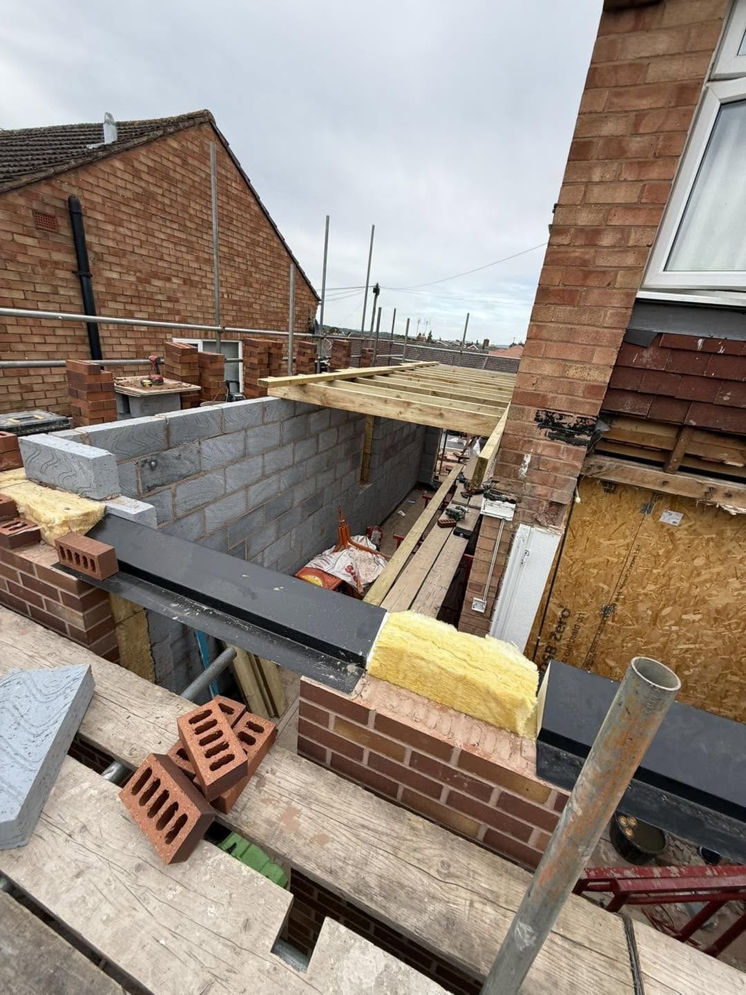 Steel and blockwork at first-floor level, Bewdley