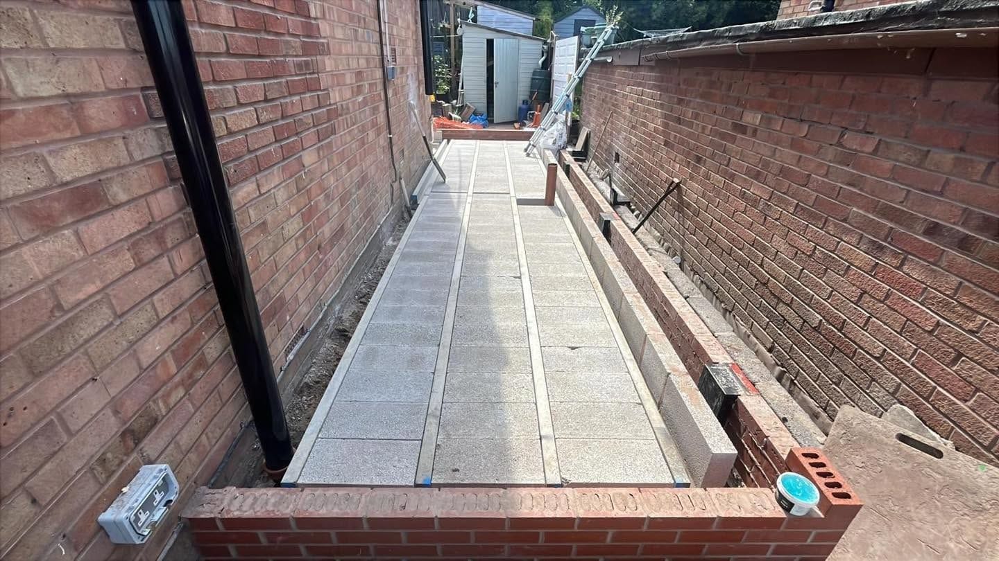 Block and beam floor laid, Bewdley