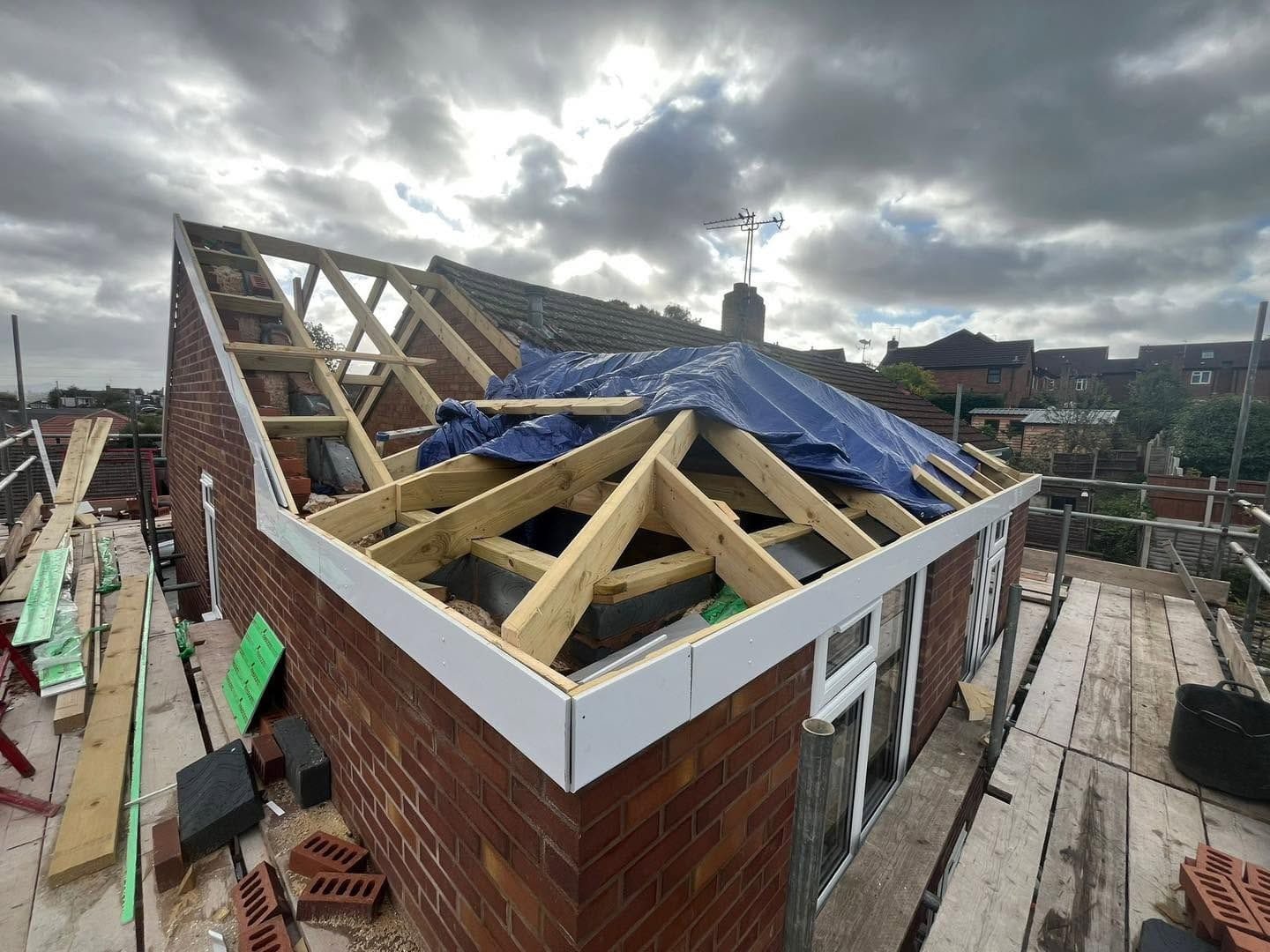 Roof felted and battened, Bewdley