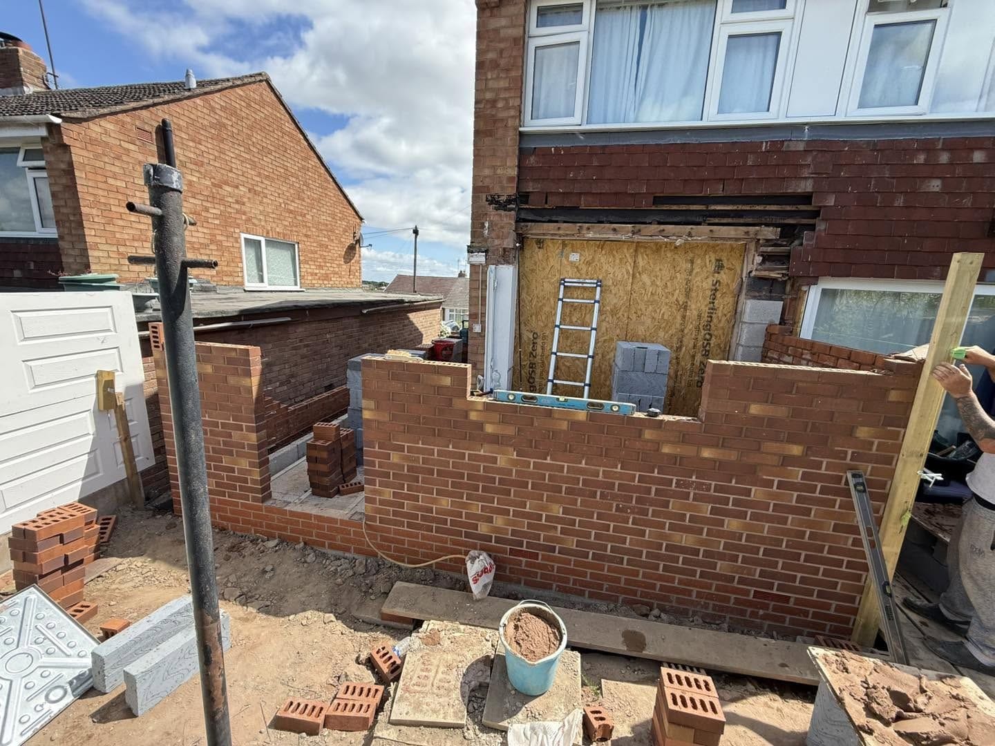 Brickwork rising at ground floor, Bewdley