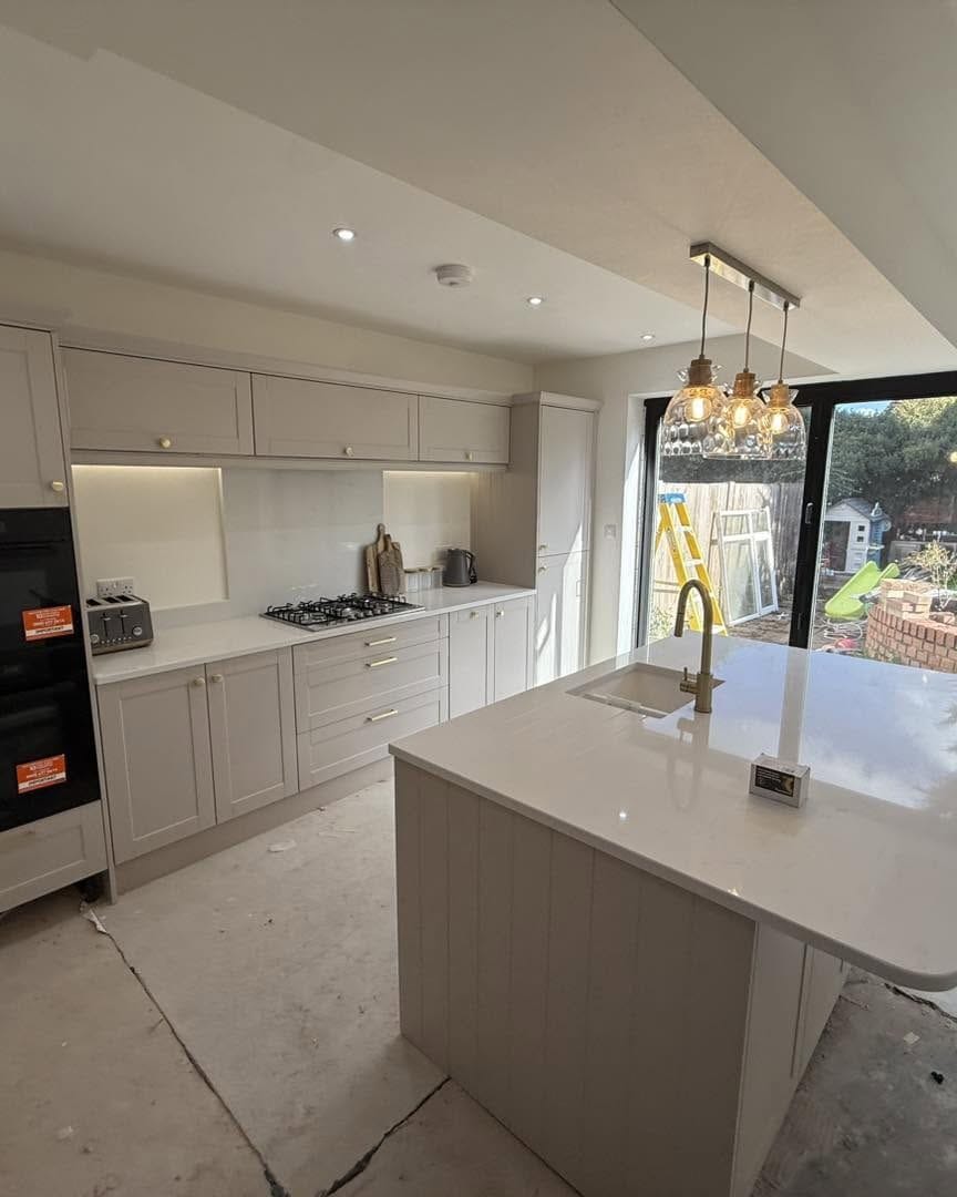 New kitchen island and units, Bewdley
