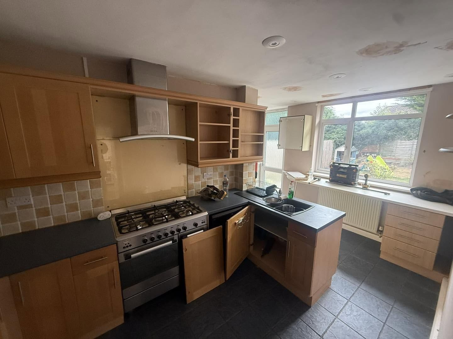 Old kitchen before the work, second view, Bewdley