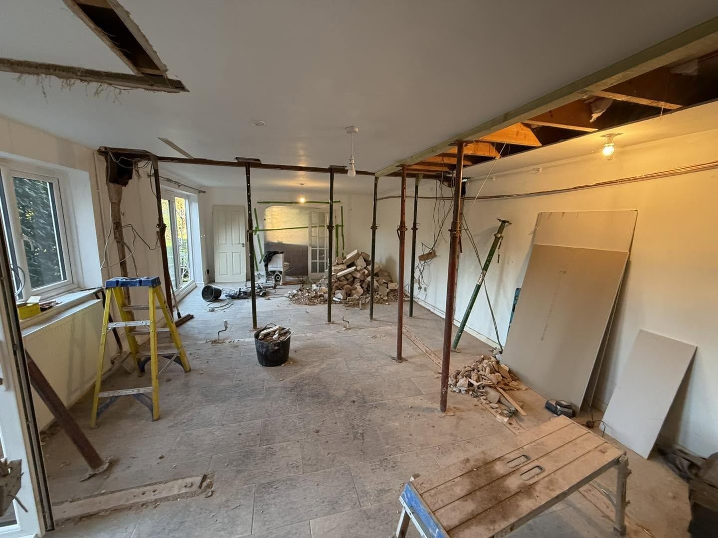 Walls coming out