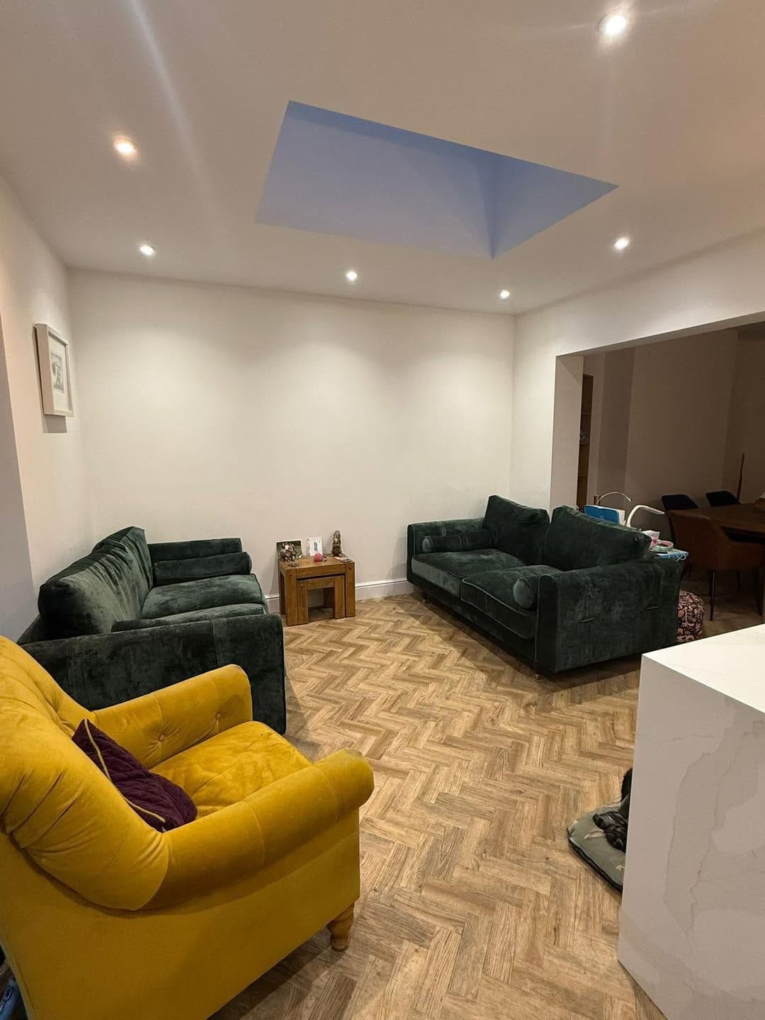 Living area under the roof lantern, Birmingham