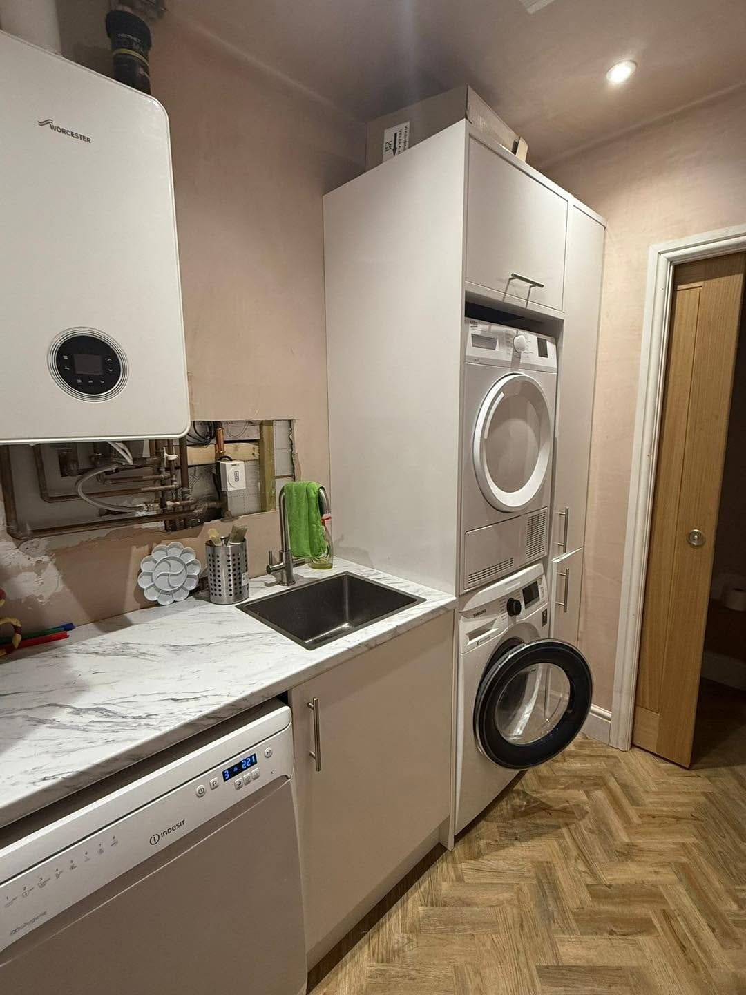 Utility with relocated boiler, Birmingham