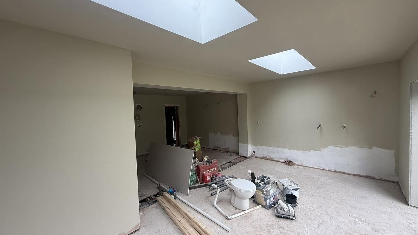 Open-plan space through to the existing house, Bromsgrove