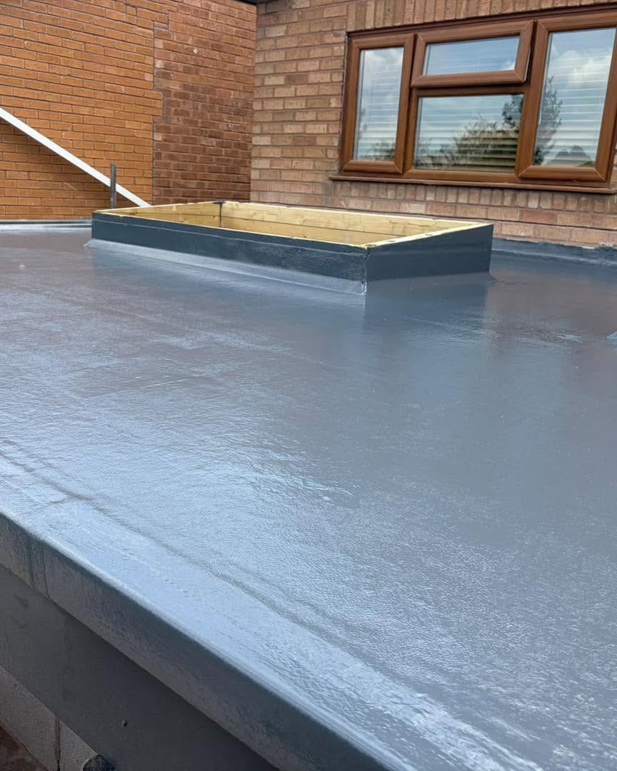 GRP roof finish and upstand, Bromsgrove