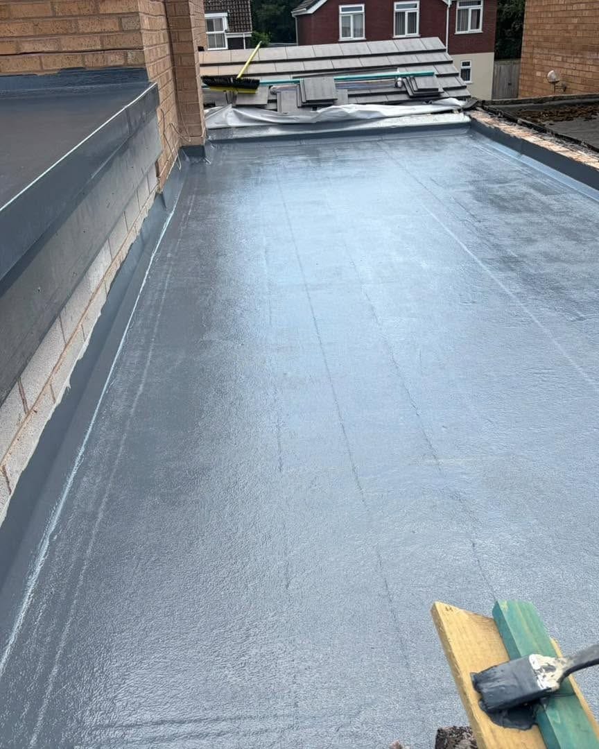 GRP roof being finished, Bromsgrove