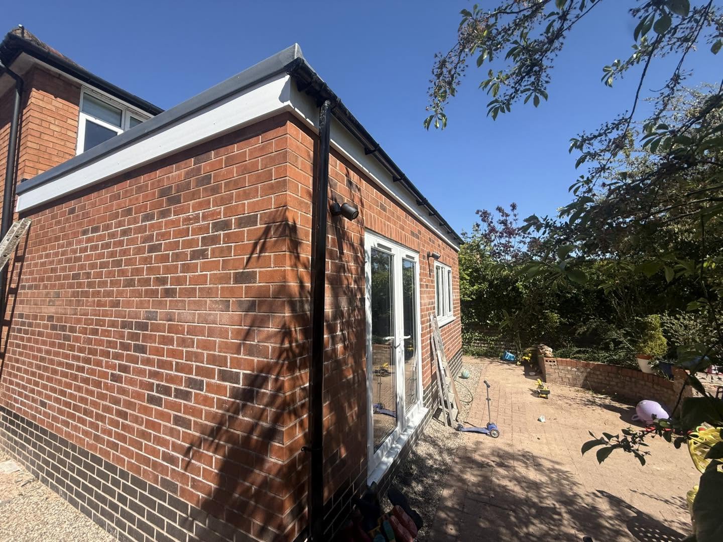 Kitchen window over sink looking onto the garden in the Bromsgrove extension