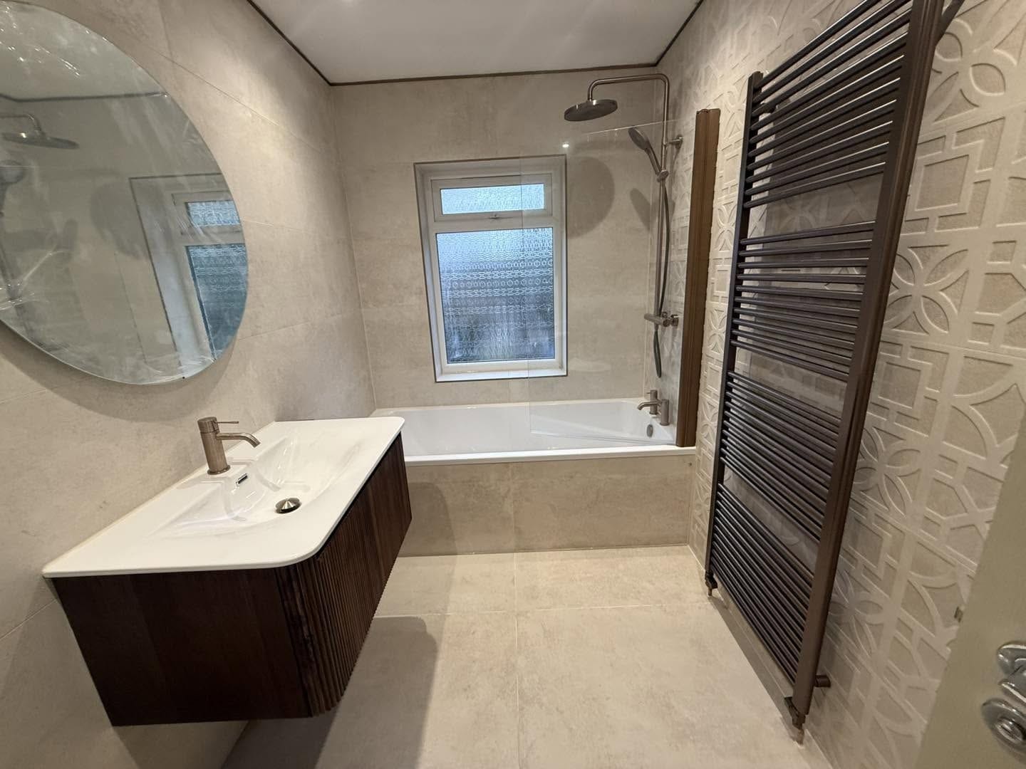 Finished bathroom, second view