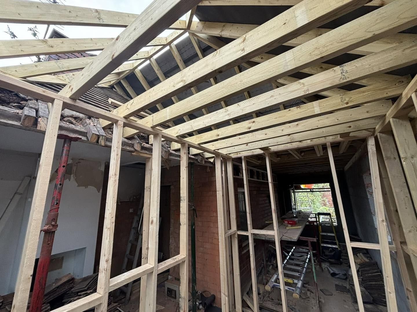 Stud framing, second view