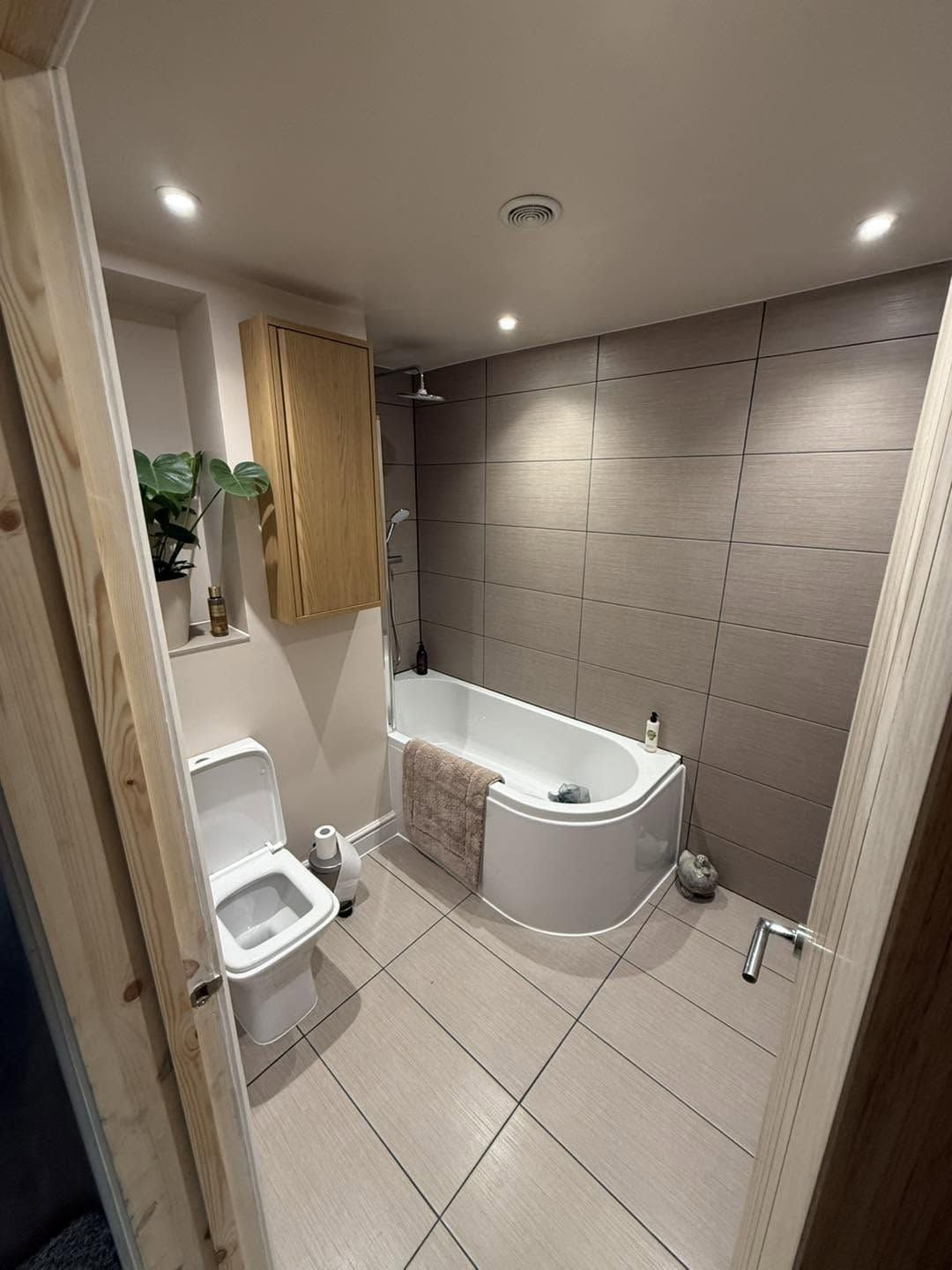 New bathroom in the converted garage