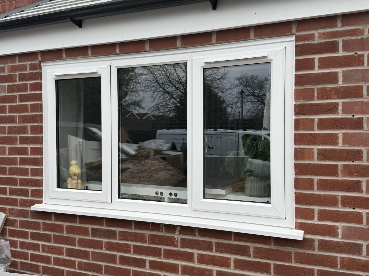 New window where the garage door was