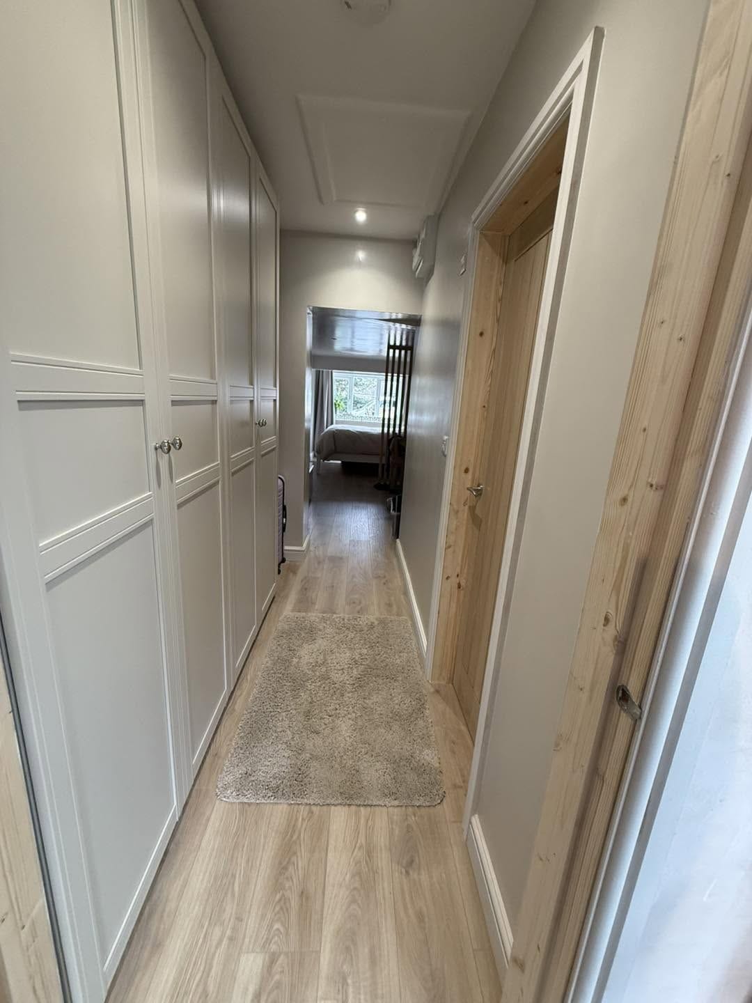 Hallway with new doors
