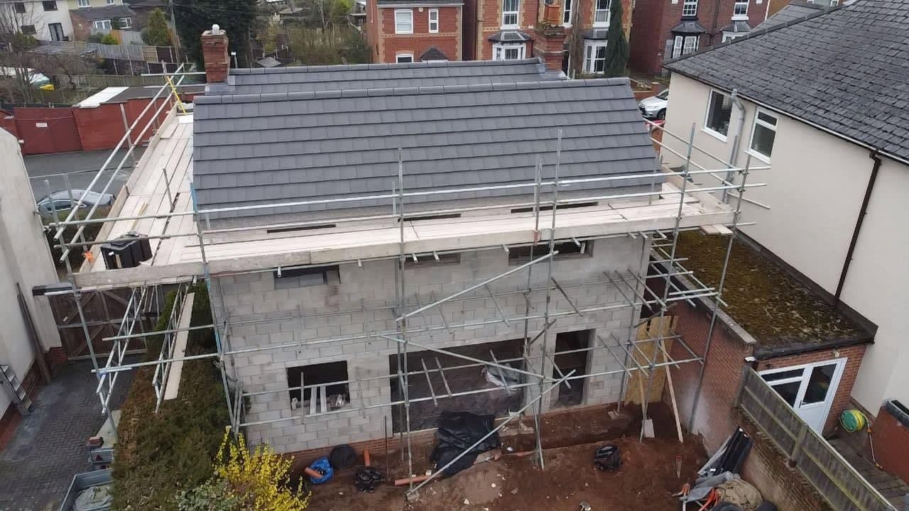 Aerial view, second angle, Kidderminster