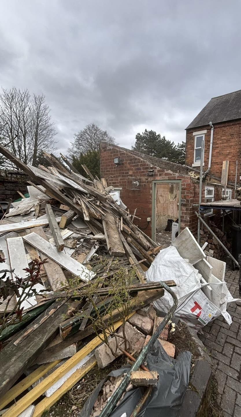 Old timber removed, Kidderminster