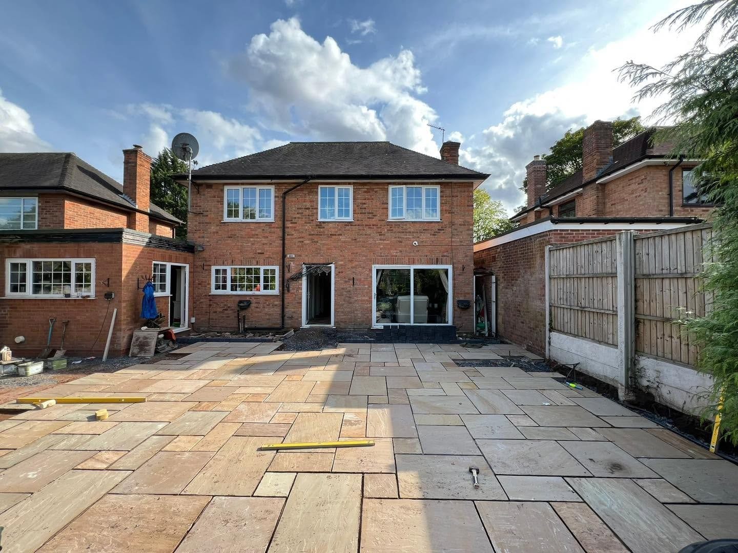 Patio being laid, Kidderminster