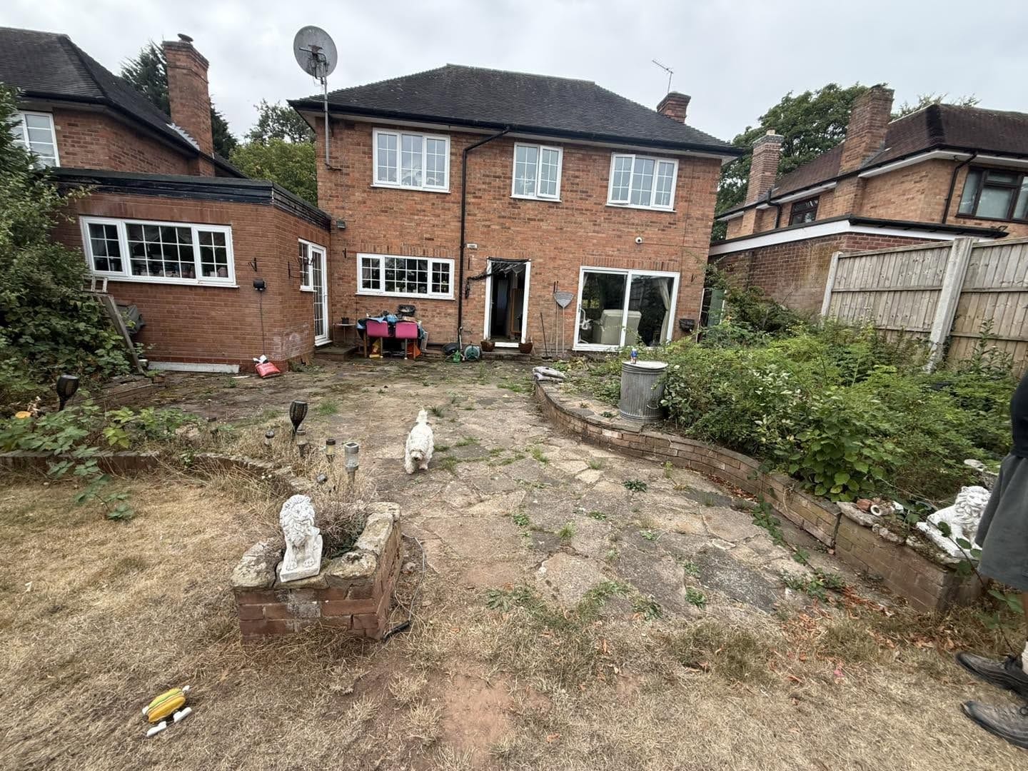 Rear garden before work, Kidderminster