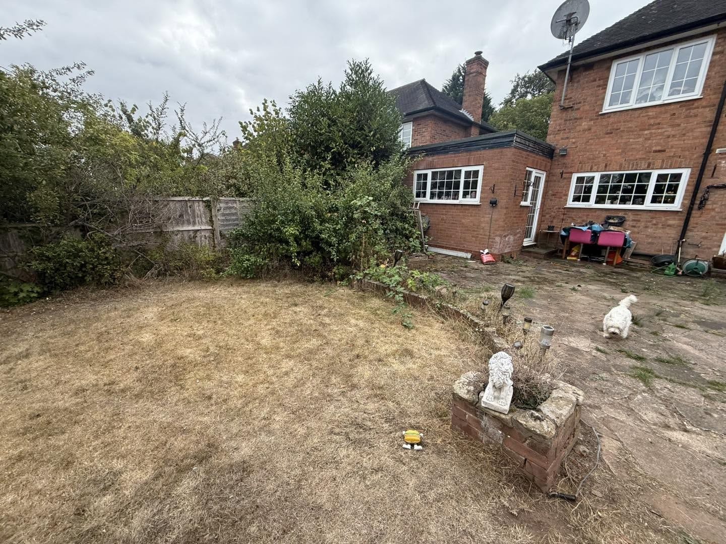 Rear garden before work, second view, Kidderminster