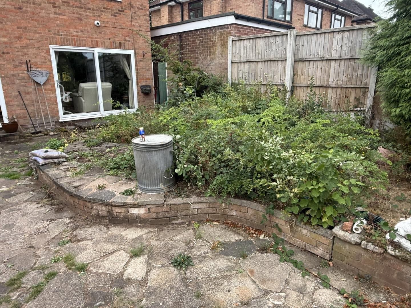Old patio before work, Kidderminster