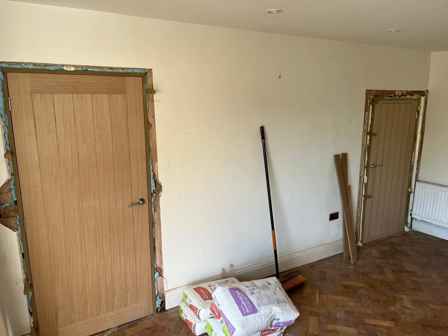 New oak doors fitted, Ludlow