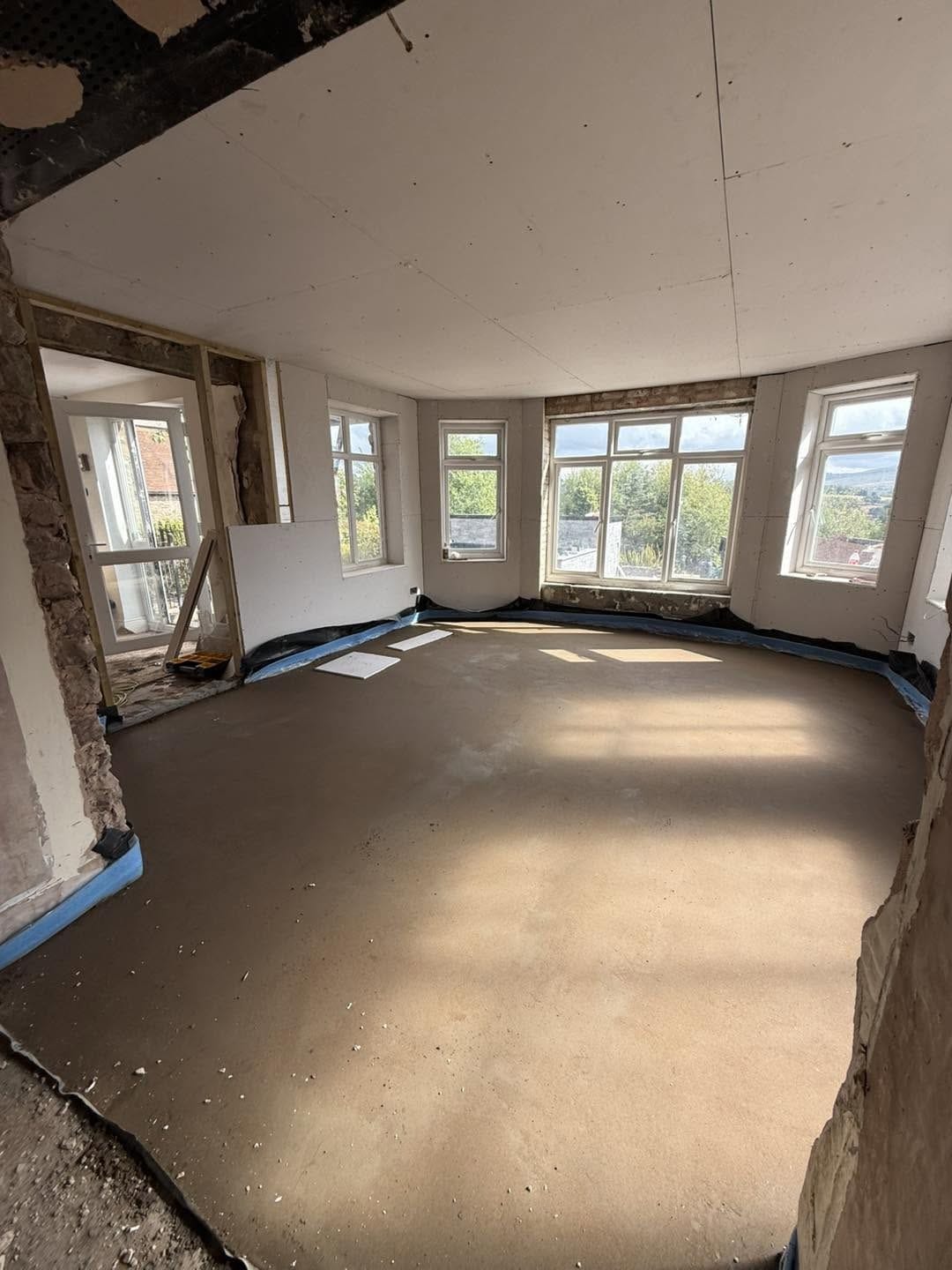 Screeded floor in the front room, Ludlow