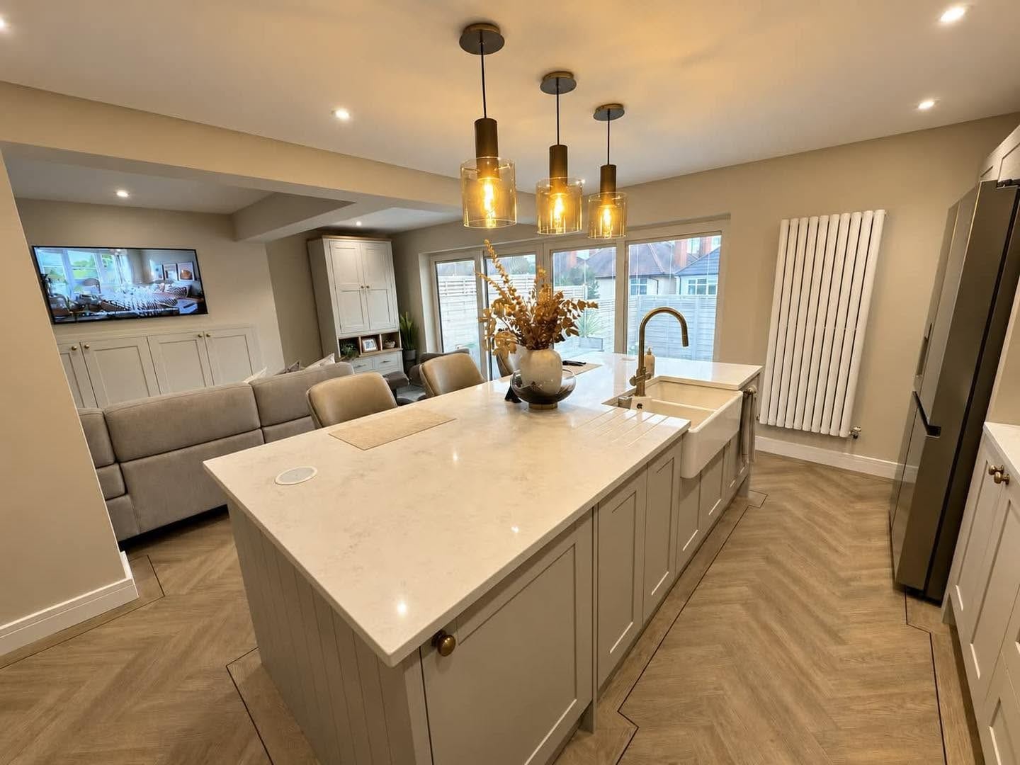 Finished kitchen island (customer's photo), Stourport-on-Severn