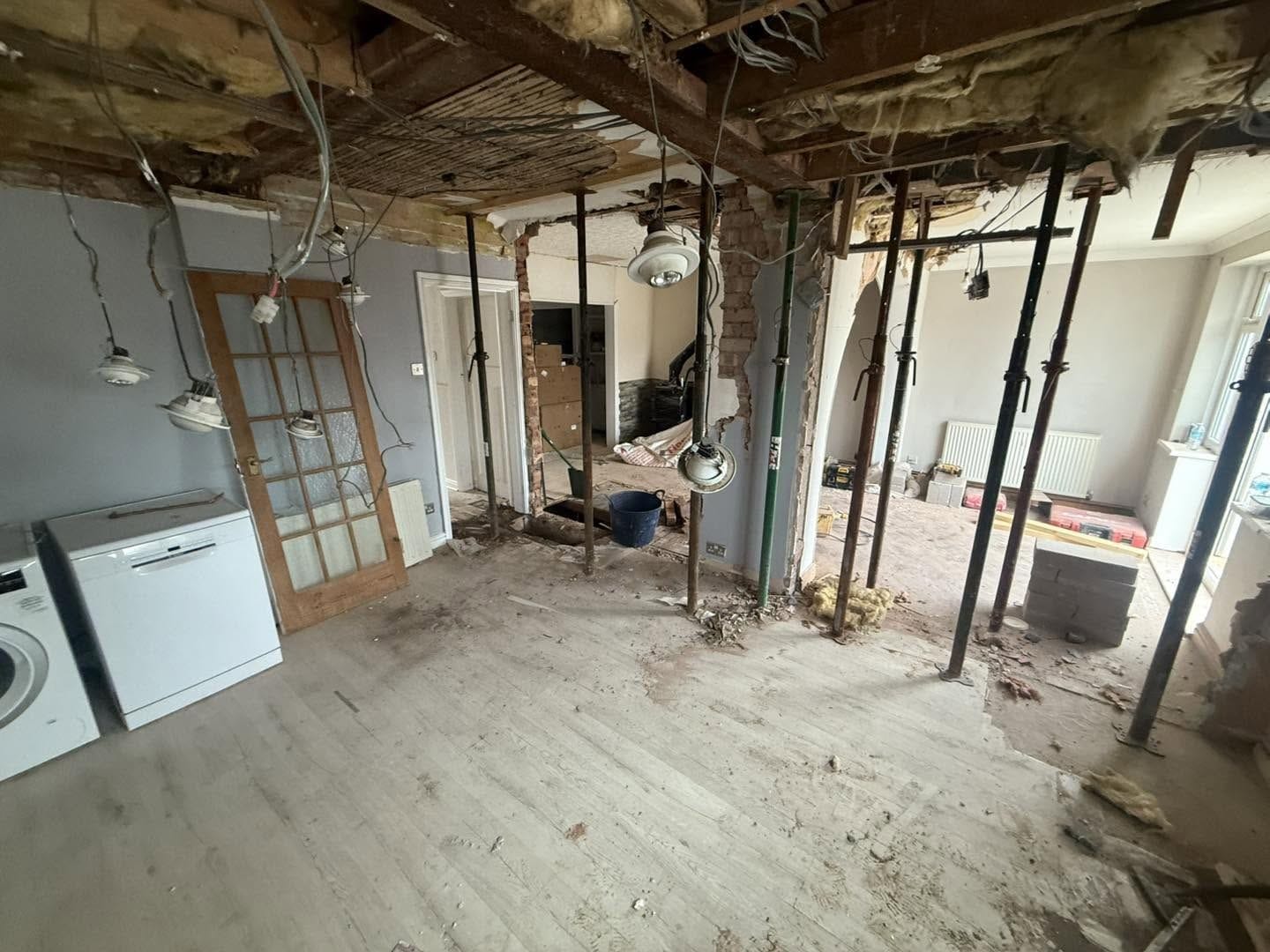 Inside during the structural alterations, Stourport-on-Severn